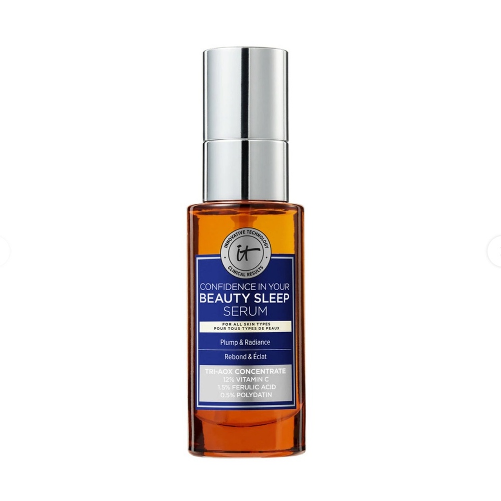 NIB IT Cosmetics Confidence in Your Beauty Sleep Brightening Serum 1 fl oz